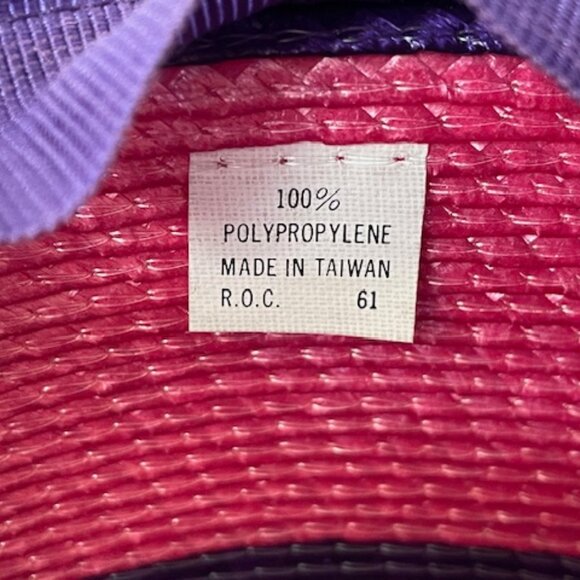 HARVE BENARD Wide Brim Sun Vintage Hat Purple Pink main image 6